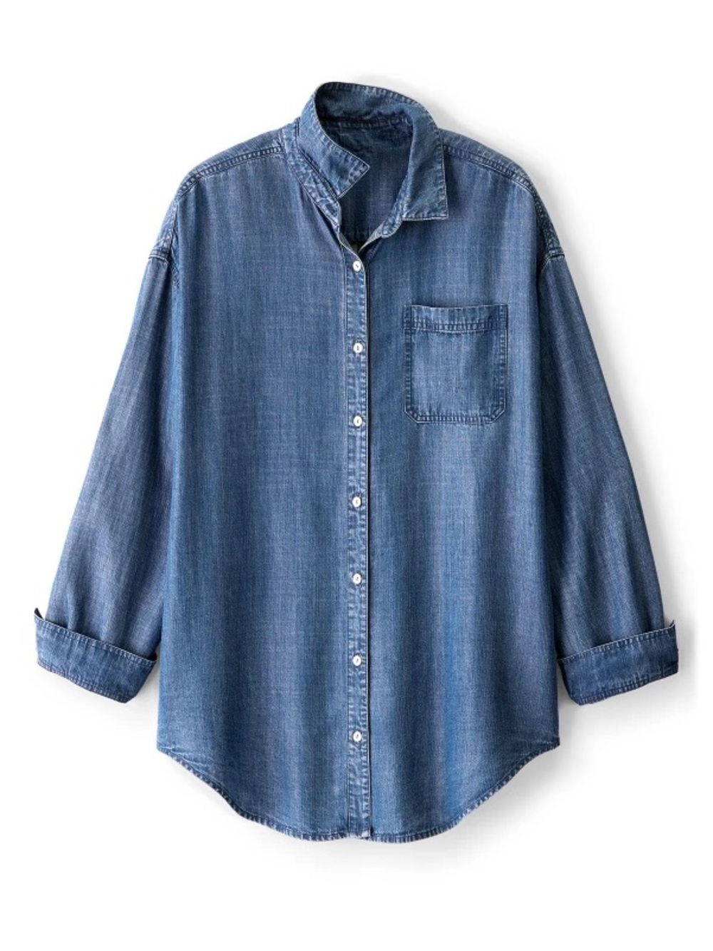 Soft Surroundings Je Veux Long Sleeve TENCEL™ Big Shirt